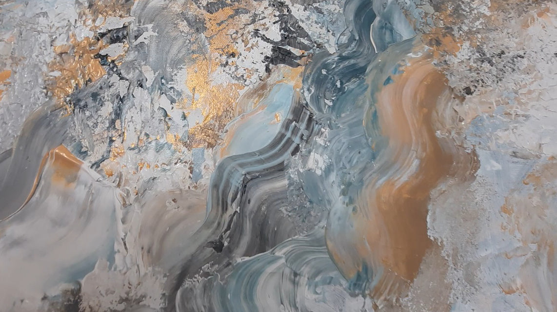 Layla - Texturált akril festmény (120x75cm)