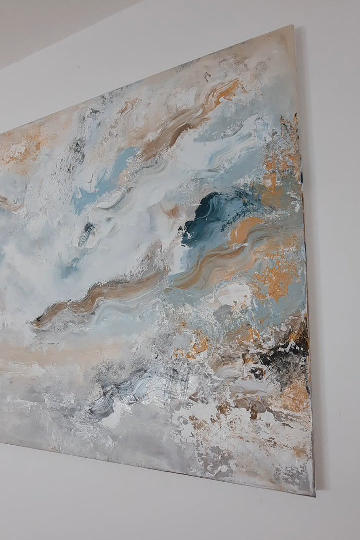 Layla - Texturált akril festmény (120x75cm)