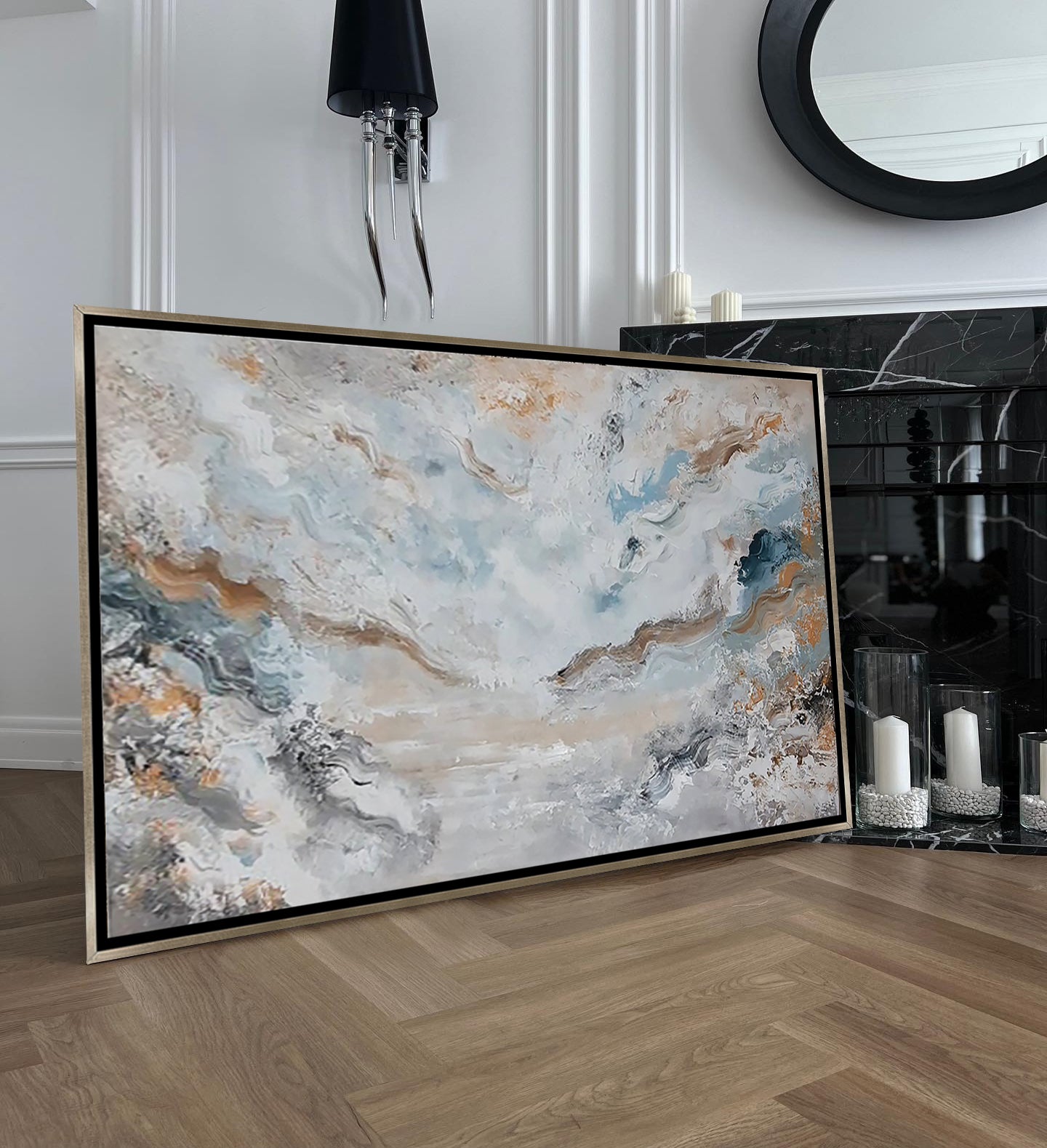 Layla - Texturált akril festmény (120x75cm)