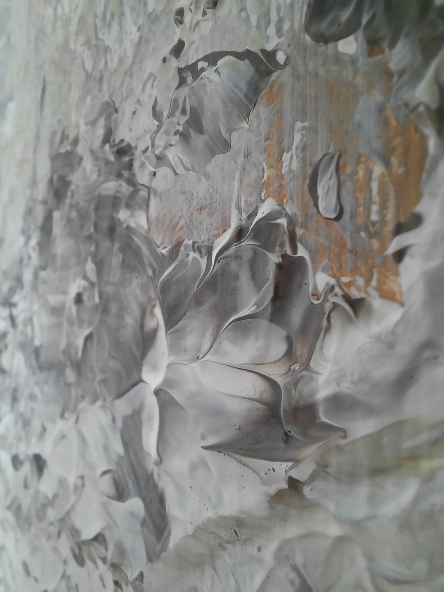 Luna - Texturált, modern, absztrakt akril festmény (100x80cm)