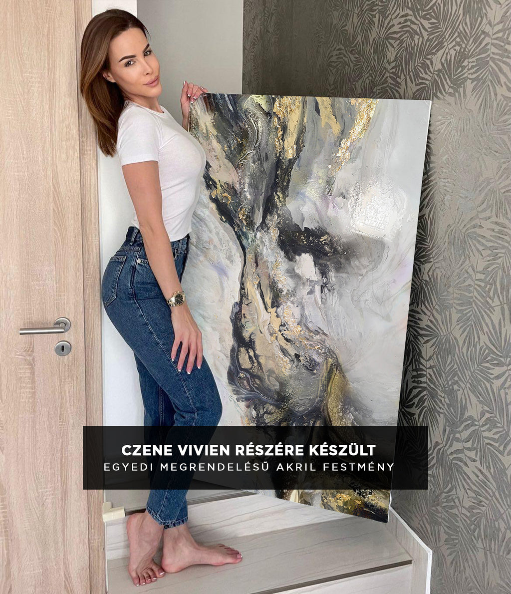 Vivien - Akril festmény - MARBLE COLLECTION