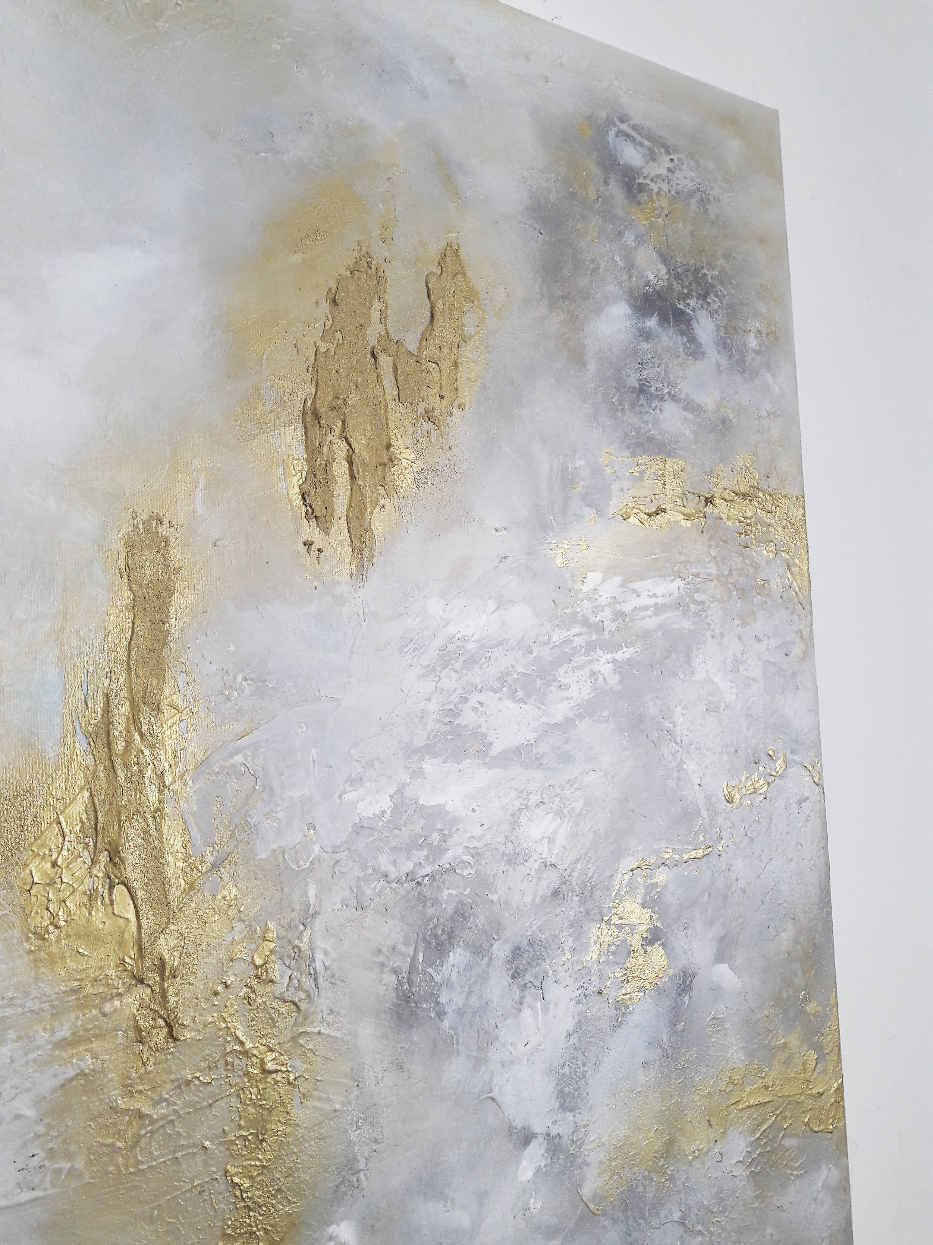 Melaniea - Texturált, 3D felületű akril festmény (130x80cm) - MINIMAL COLLECTION