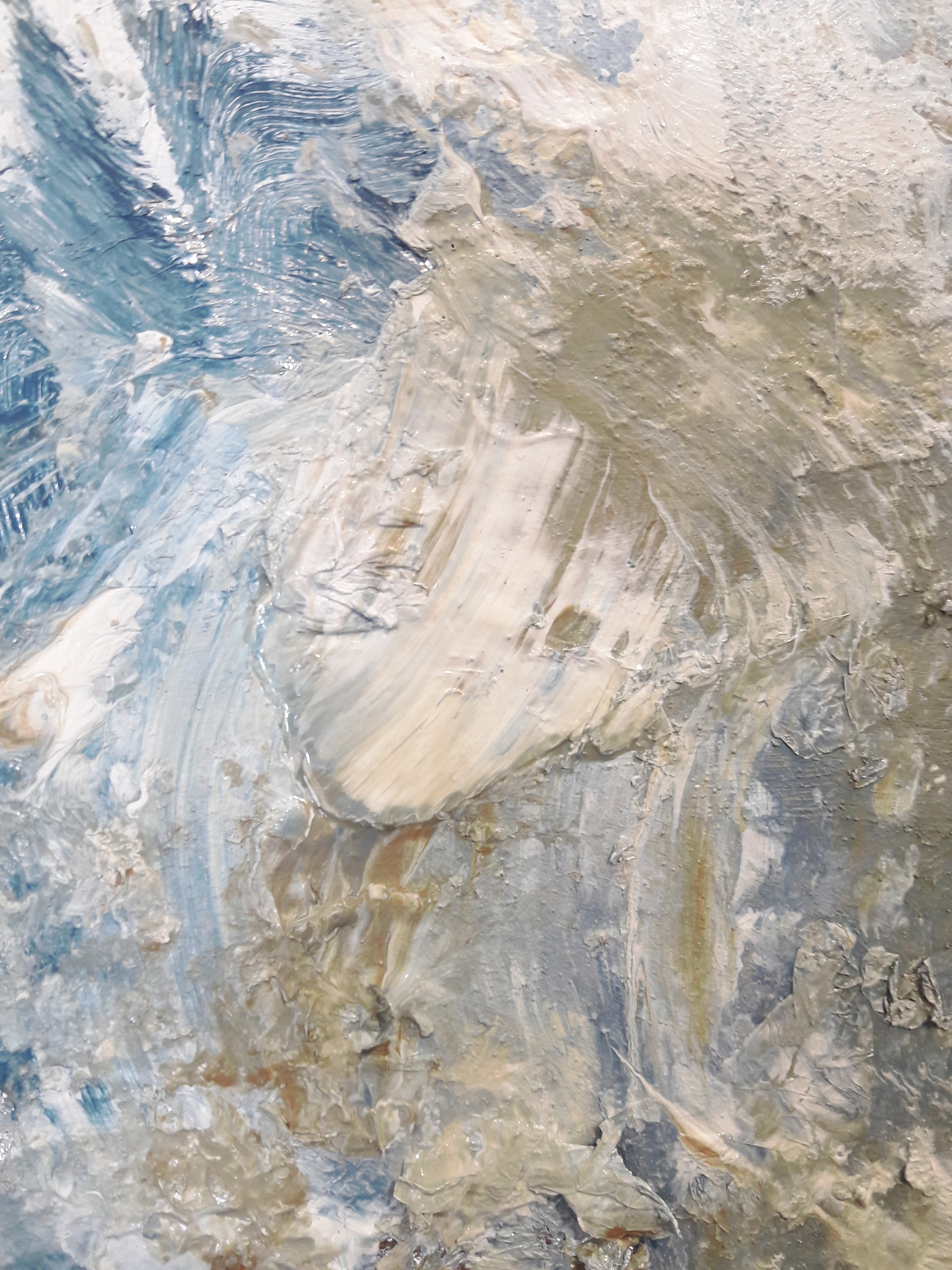 Nadia - Texturált felületű akril festmény (60x50cm) - MINIMAL COLLECTION