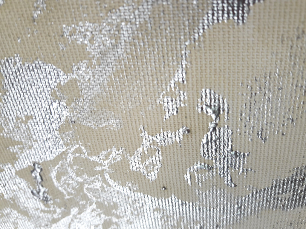 Amelia - Akril festmény sok ezüst részlettel (100x80cm) - MARBLE COLLECTION