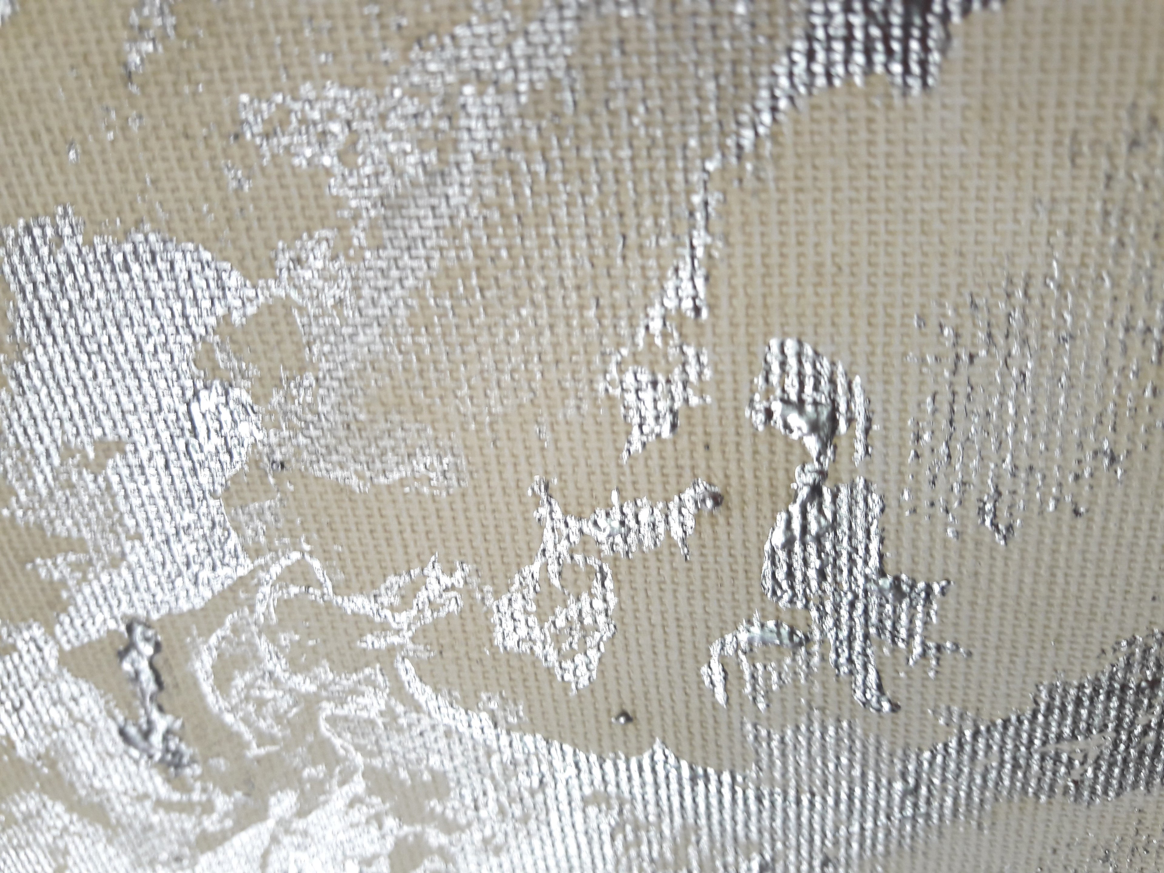 Amelia - Akril festmény sok ezüst részlettel (100x80cm) - MARBLE COLLECTION