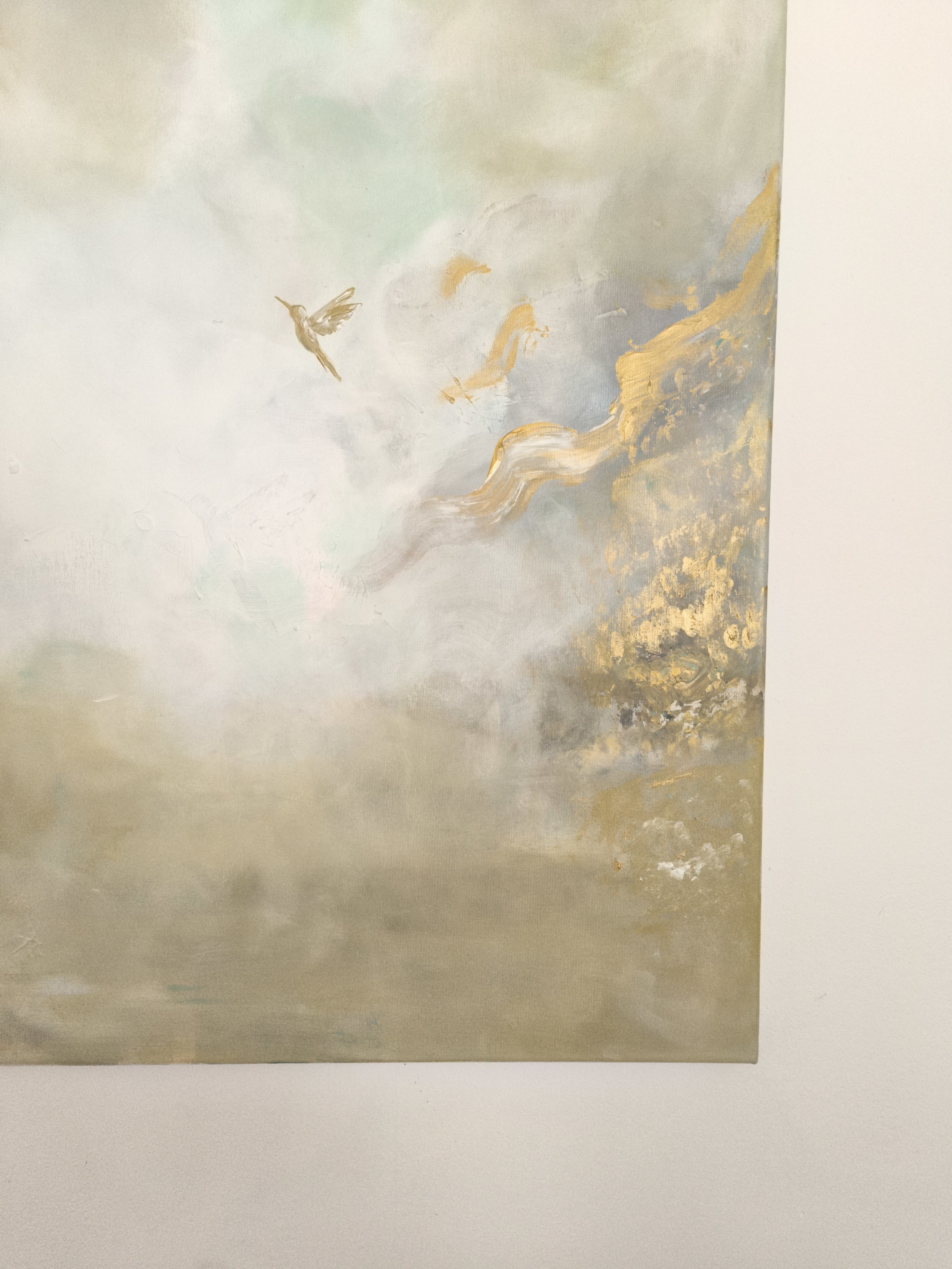 Endless Sky - Texturált, modern, absztrakt akril festmény (100x80cm)