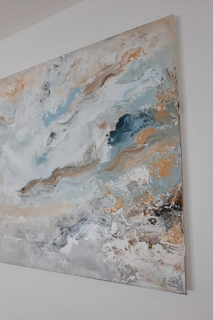 Layla - Texturált akril festmény (120x75cm)