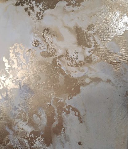 Golden Lana - Texturált, modern, absztrakt akril festmény (100x80cm) - MARBLE COLLECTION