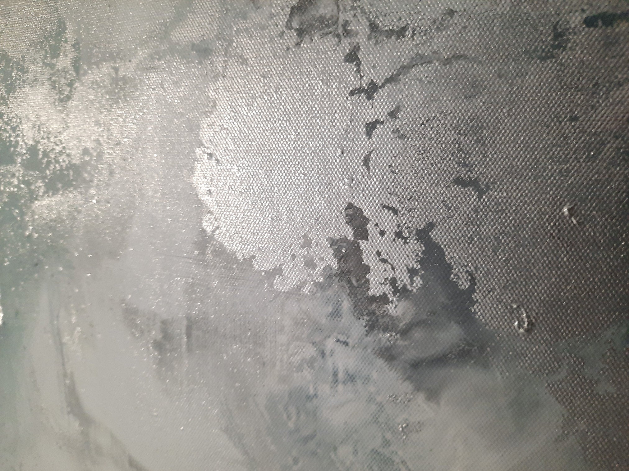 Silver Adriel - Texturált akril festmény - MARBLE COLLECTION