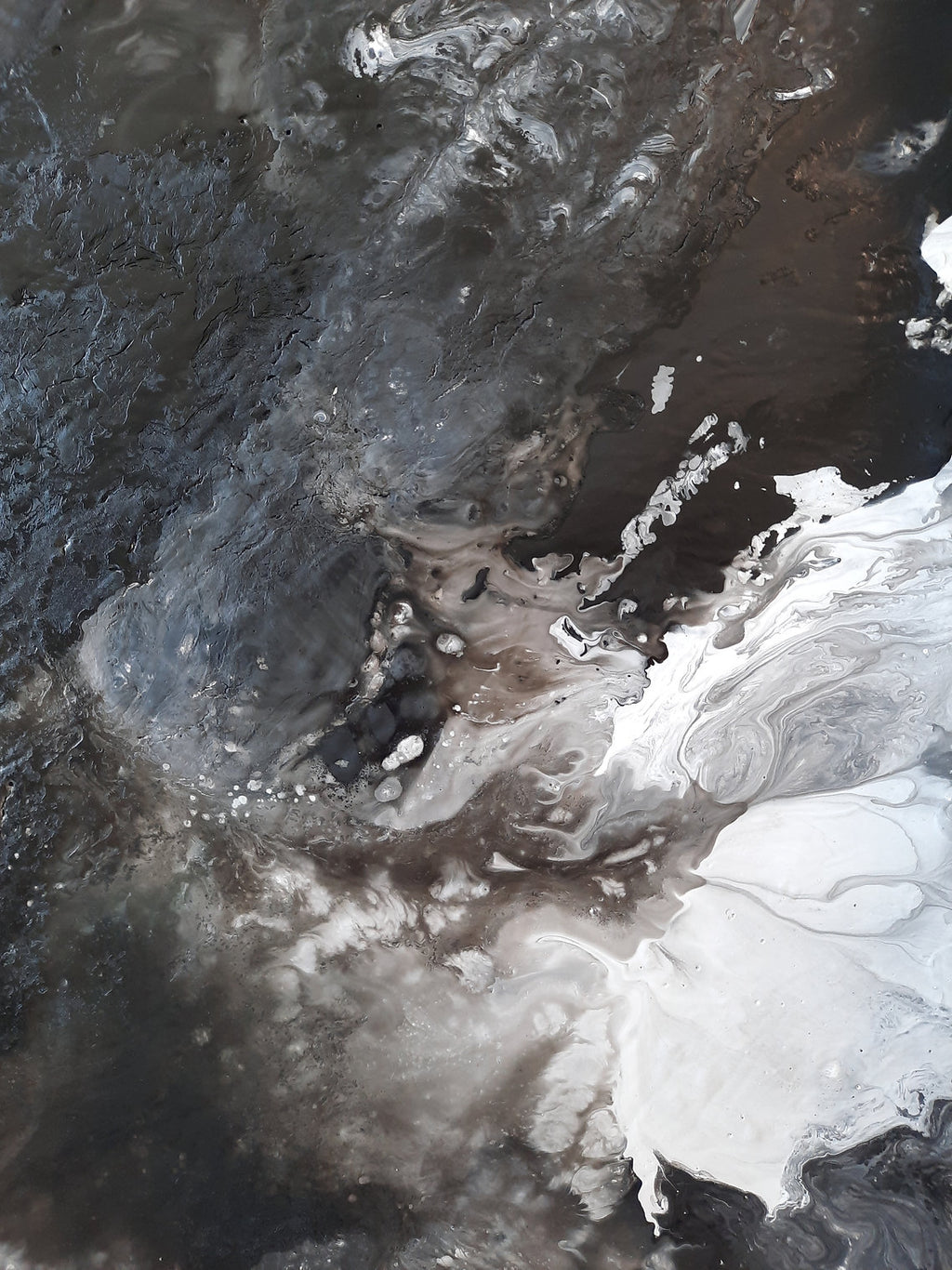 Sea In The Moonlight - Akril festmény - MARBLE COLLECTION