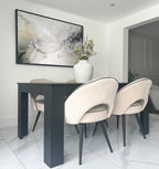 Silver Calla - Texturált akril festmény - MARBLE COLLECTION