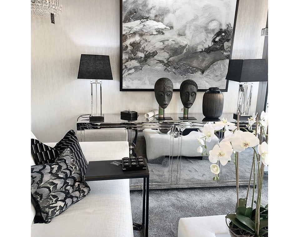 Charcoal Sky - Akril festmény - MARBLE COLLECTION