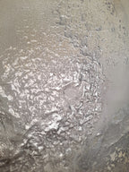 Silver Calla - Texturált akril festmény - MARBLE COLLECTION