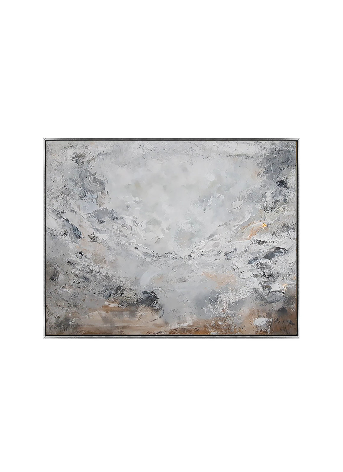 Luna - Texturált, modern, absztrakt akril festmény (100x80cm)