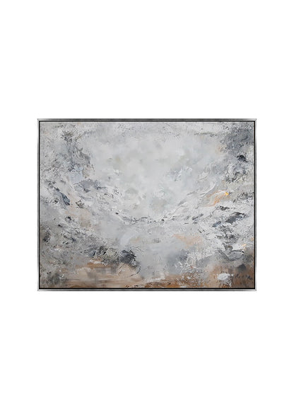 Luna - Texturált, modern, absztrakt akril festmény (100x80cm)