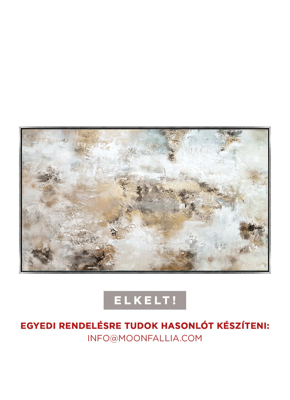 Madison - Texturált, 3D felületű akril festmény (140x80cm)