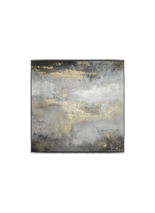 Natali - Texturált, 3D felületű akril festmény (60x60cm) - MINIMAL COLLECTION