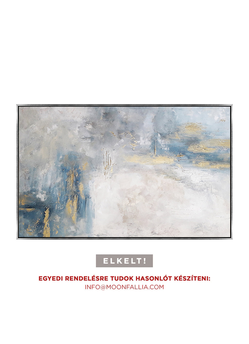 Maren - Texturált, 3D felületű akril festmény (130x80cm) - MINIMAL COLLECTION