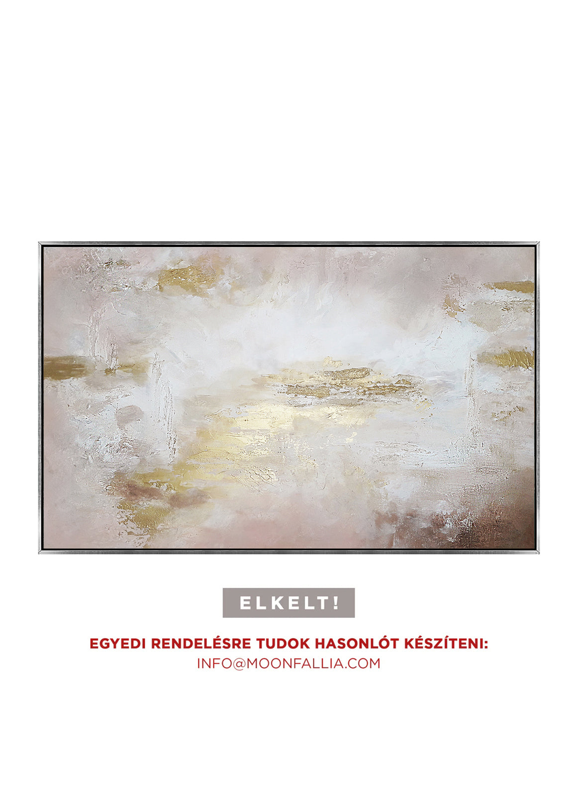 Mia - Texturált, 3D felületű akril festmény (130x80cm) - MINIMAL COLLECTION