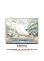 Morning Mist - Texturált, modern, absztrakt akril festmény (100x80cm)