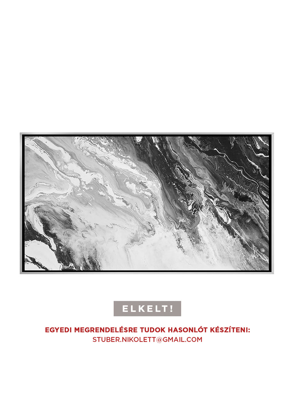 Sea In The Moonlight - Akril festmény - MARBLE COLLECTION