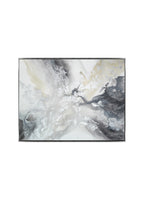 Amelia - Akril festmény sok ezüst részlettel (100x80cm) - MARBLE COLLECTION