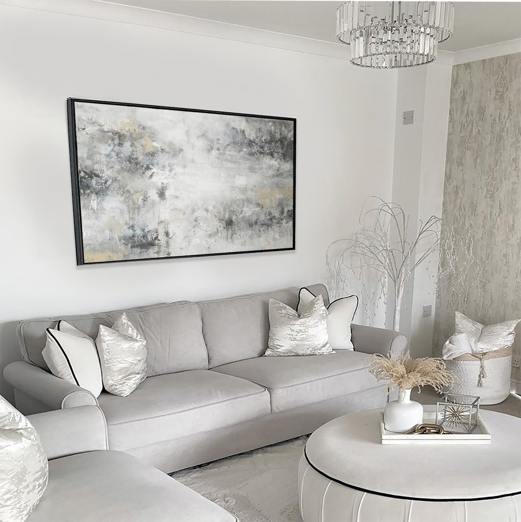 Maya - Texturált akril festmény (130x80cm) - MINIMAL COLLECTION