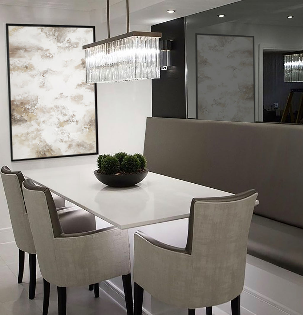 Maeve - Texturált, 3D felületű akril festmény (140x80cm) - MINIMAL COLLECTION