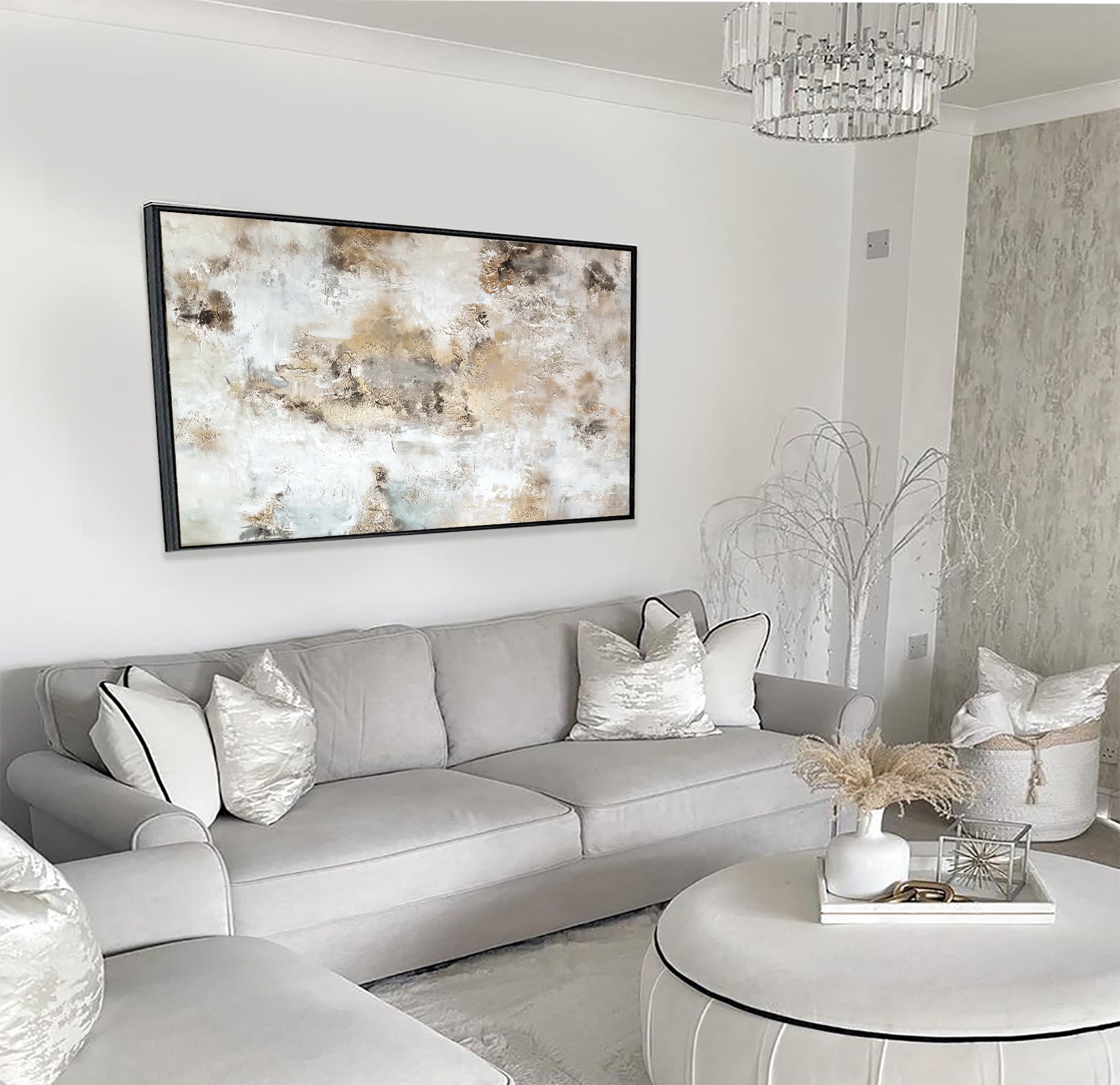 Madison - Texturált, 3D felületű akril festmény (140x80cm)