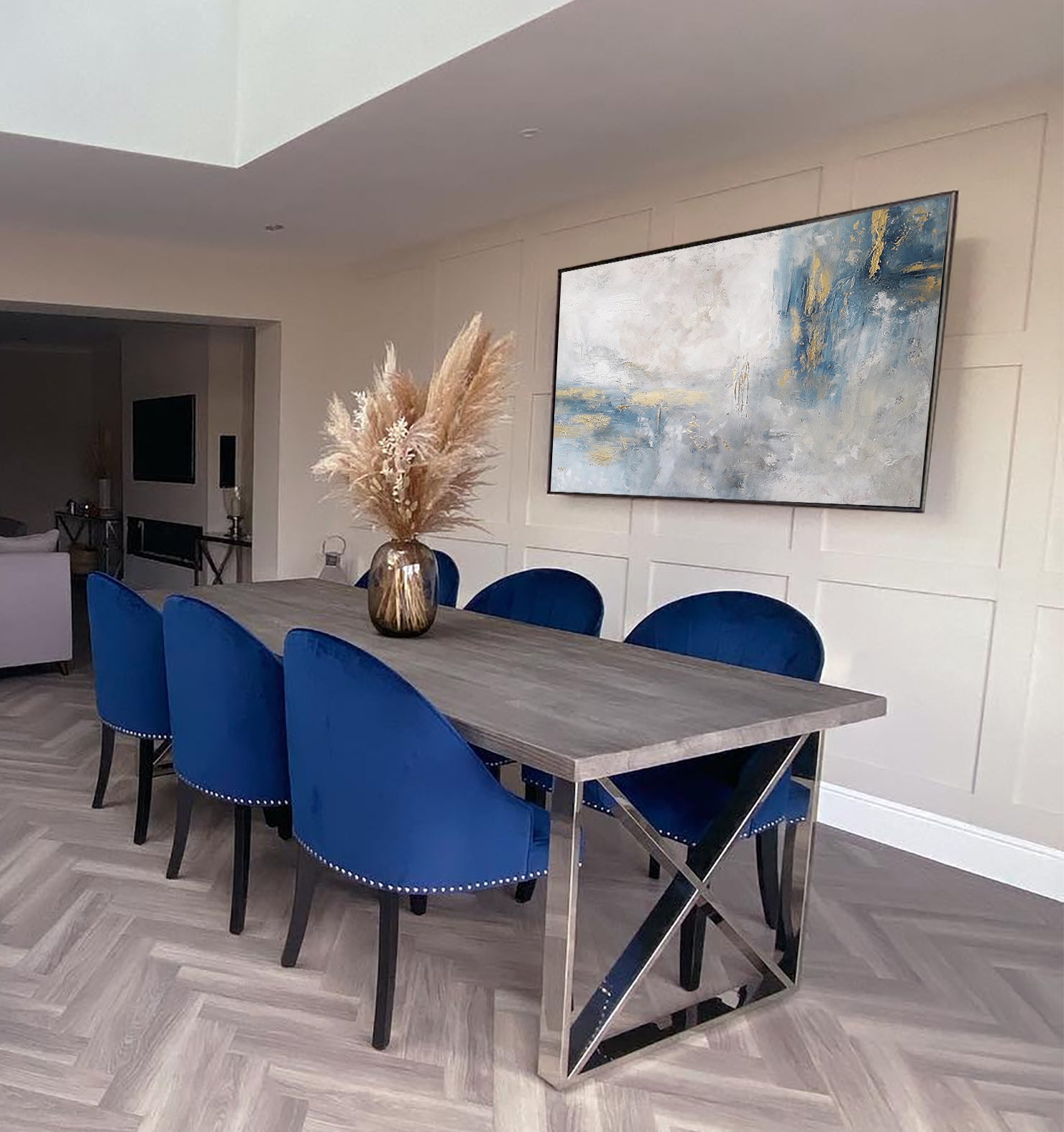 Maren - Texturált, 3D felületű akril festmény (130x80cm) - MINIMAL COLLECTION