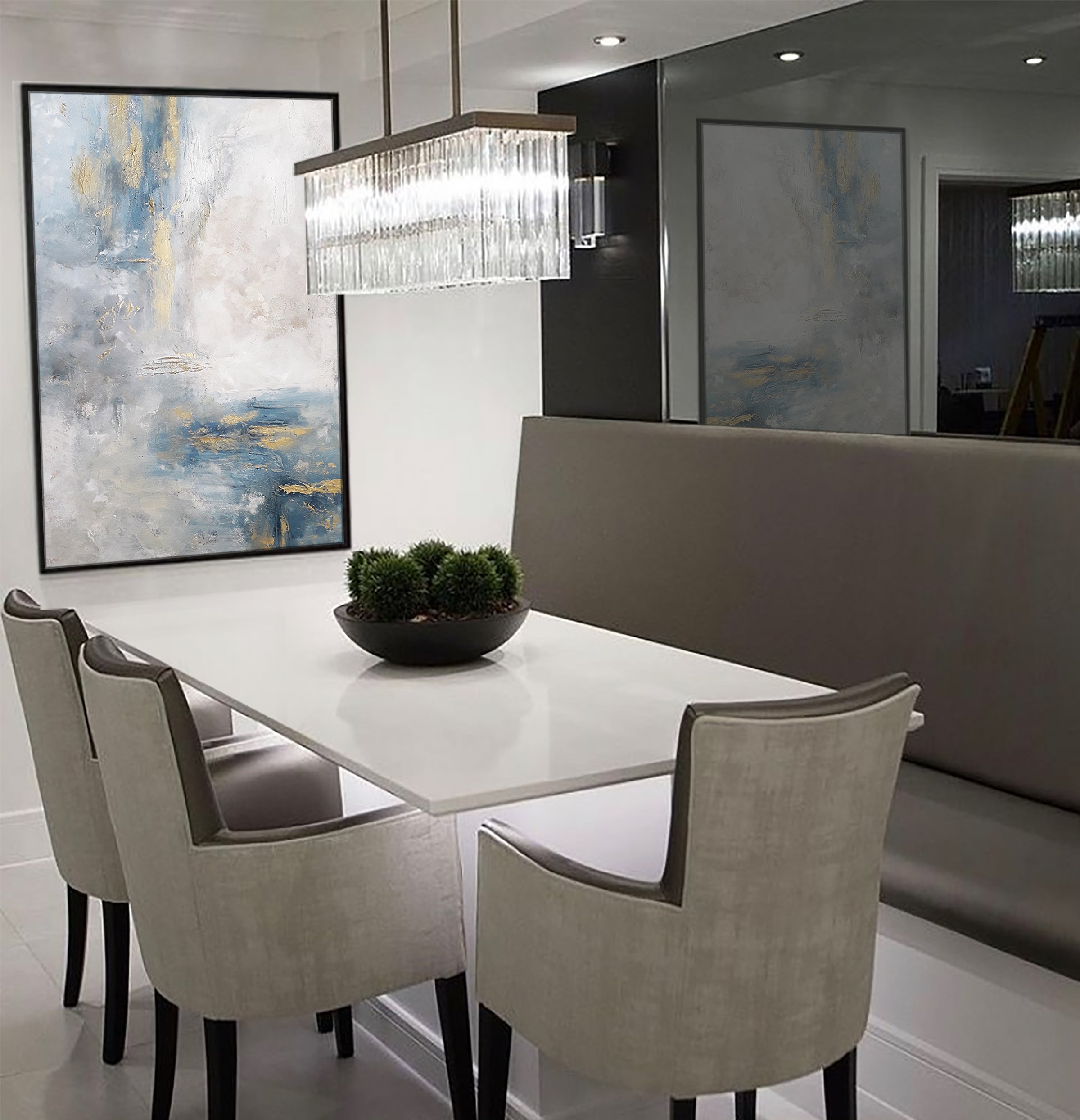 Maren - Texturált, 3D felületű akril festmény (130x80cm) - MINIMAL COLLECTION