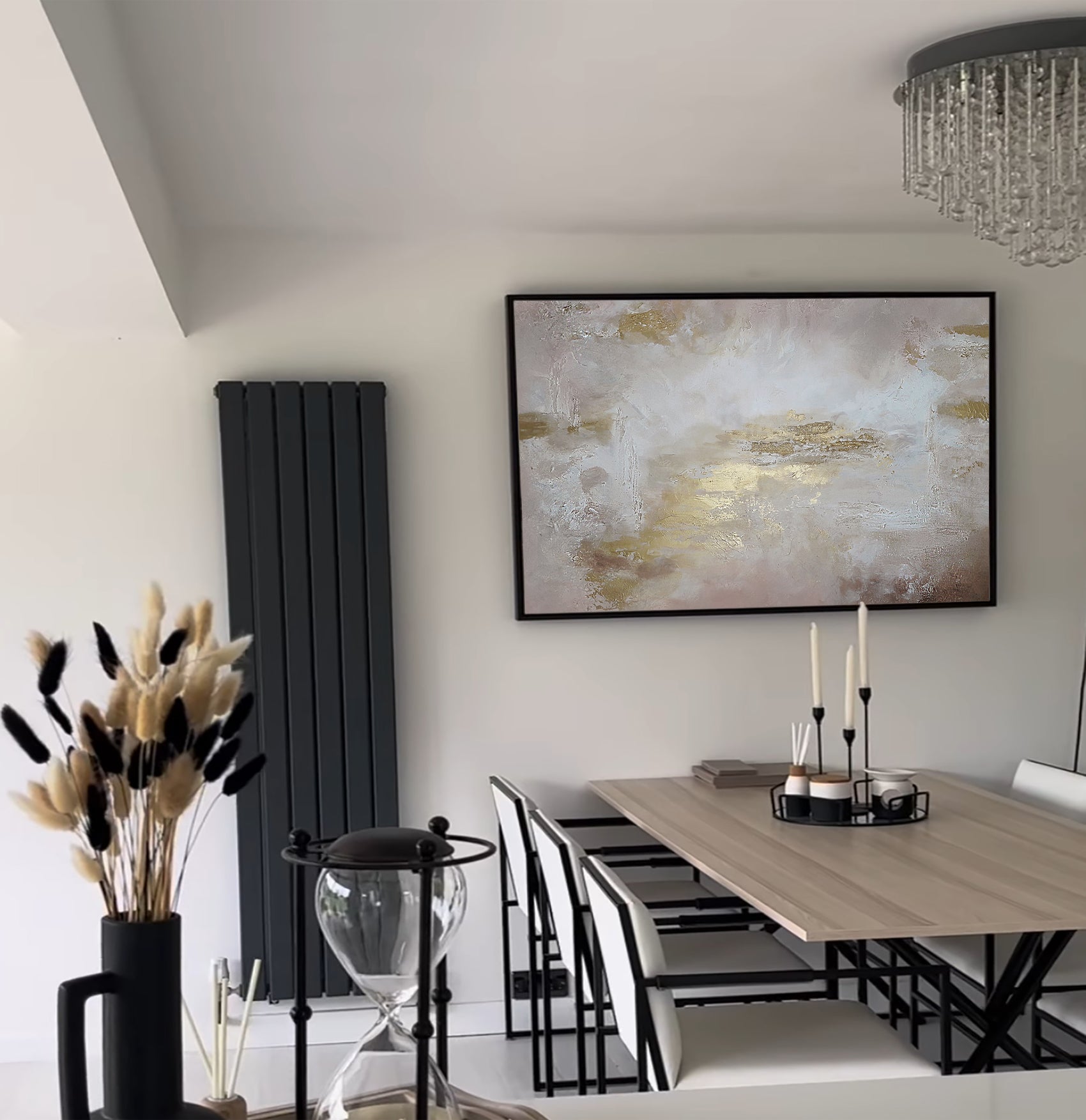 Mia - Texturált, 3D felületű akril festmény (130x80cm) - MINIMAL COLLECTION