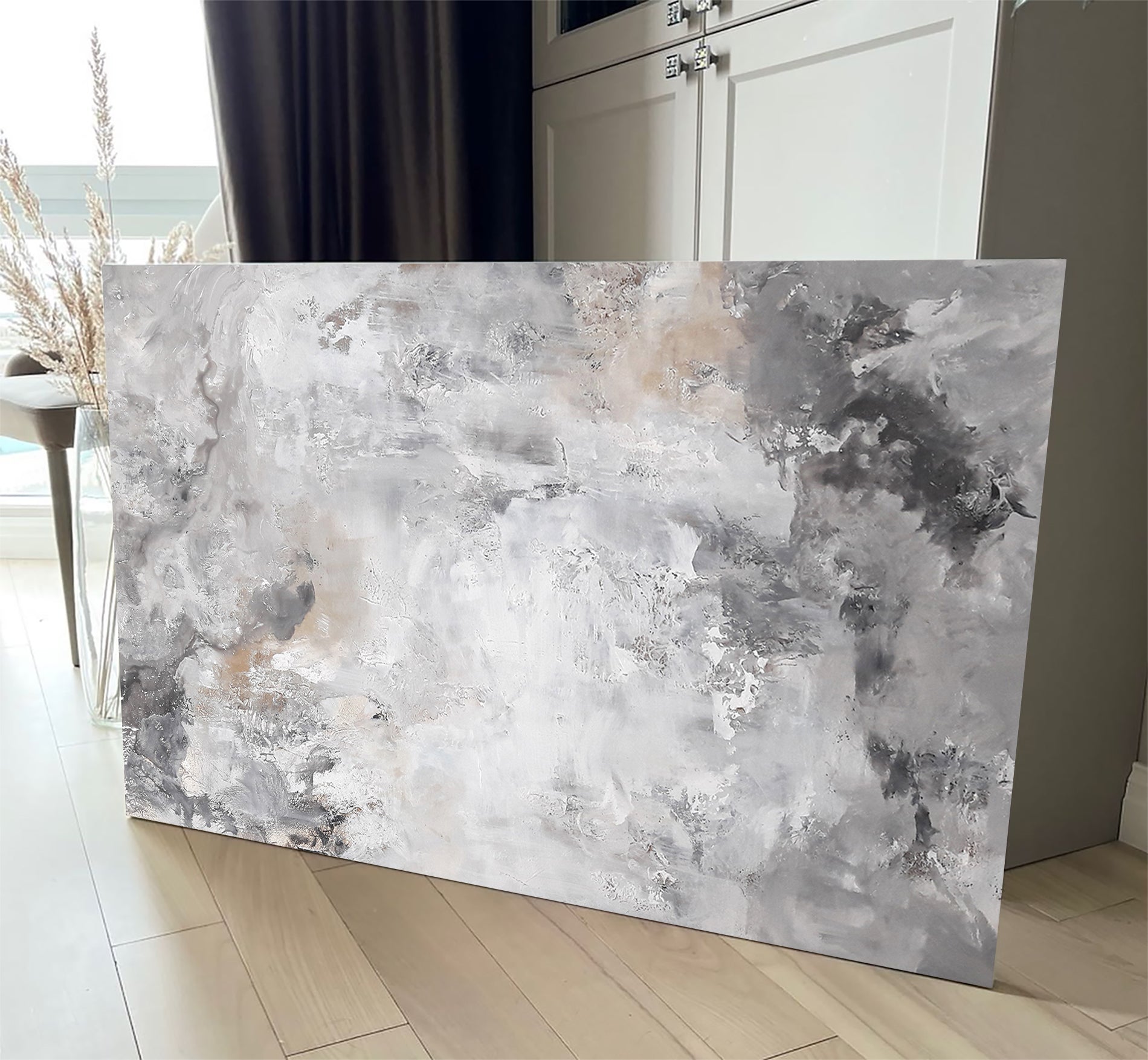 Millie - Texturált, 3D felületű akril festmény (140x80cm) - MINIMAL COLLECTION