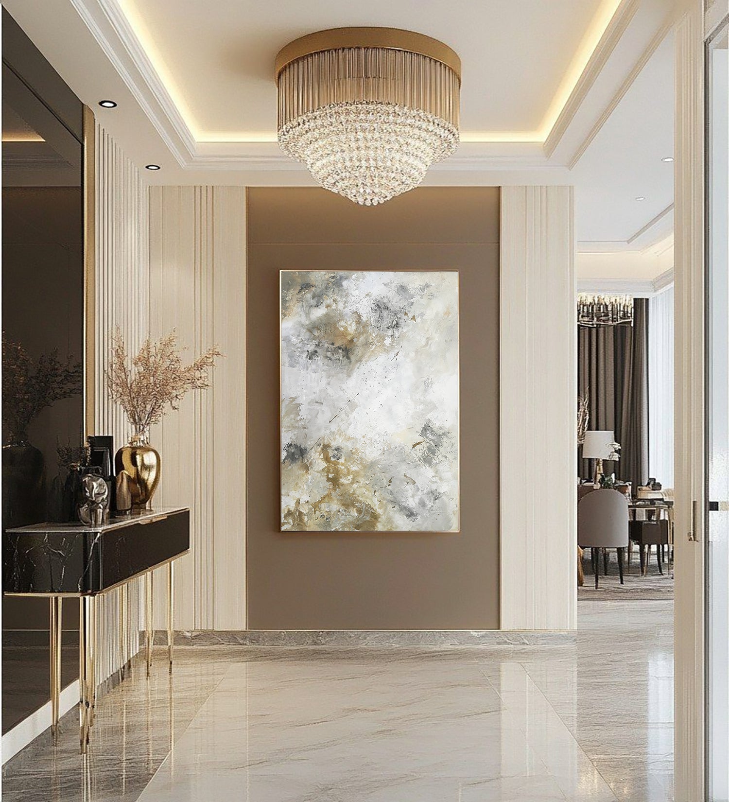 Mahira - Texturált felületű akril festmény (120x75cm) - MINIMAL COLLECTION