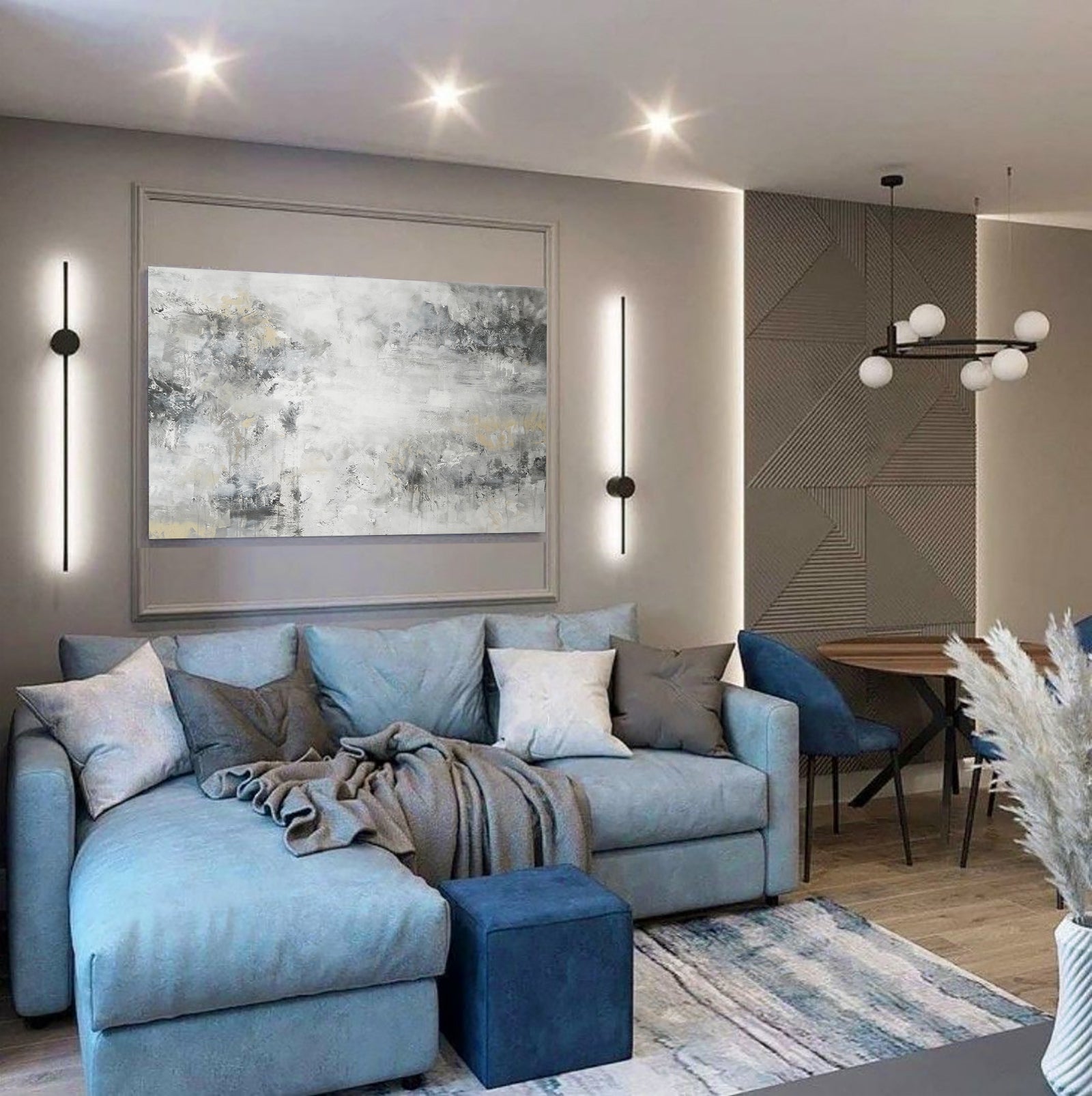 Maya - Texturált akril festmény (130x80cm) - MINIMAL COLLECTION