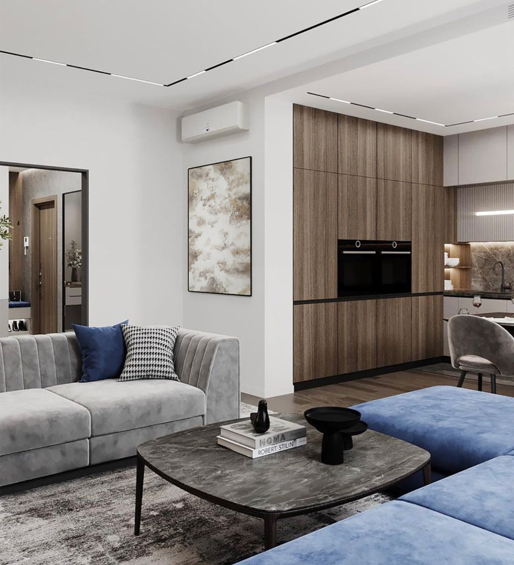 Maeve - Texturált, 3D felületű akril festmény (140x80cm) - MINIMAL COLLECTION