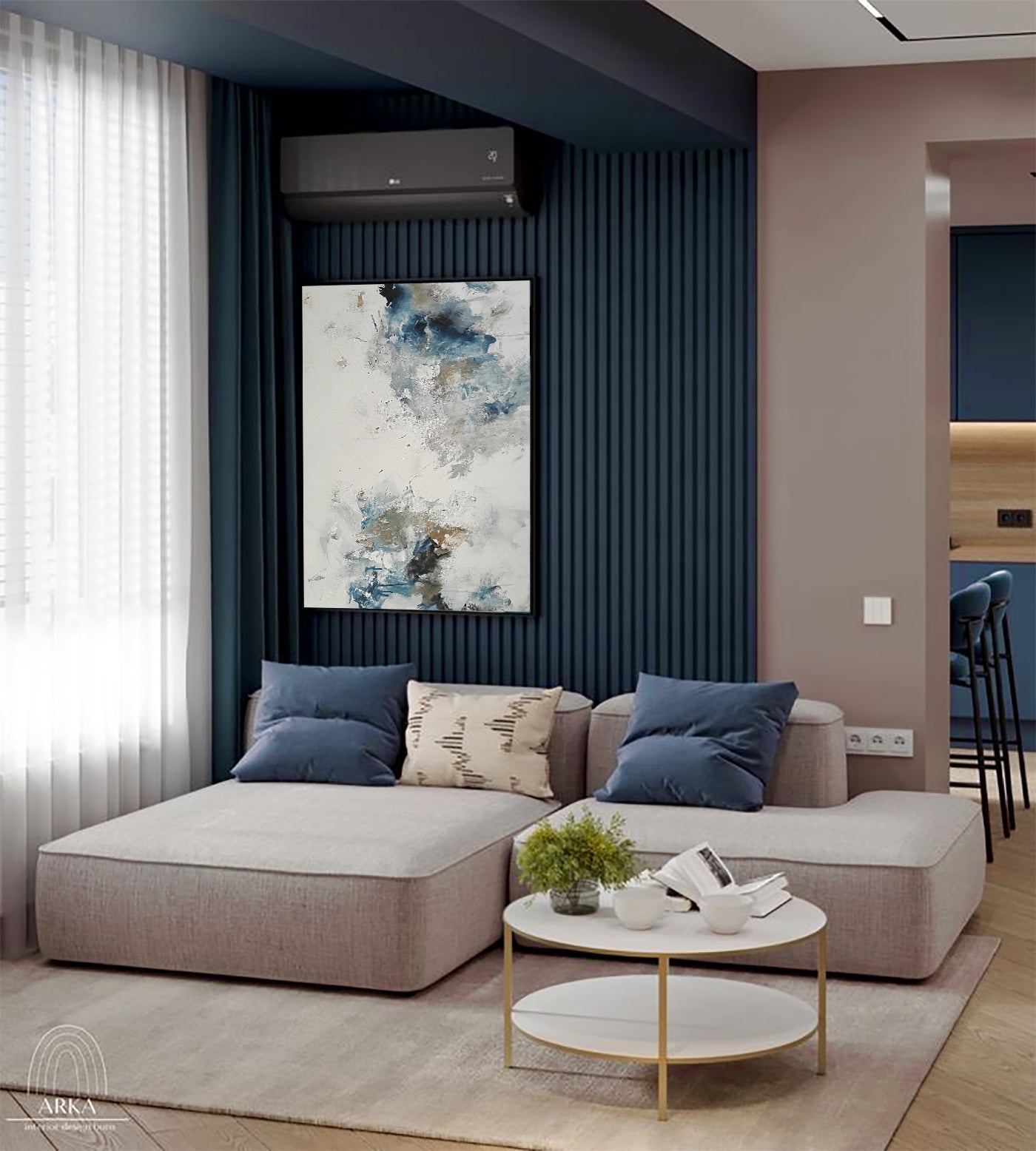 Nava - Akril festmény (100x80cm) - MINIMAL COLLECTION