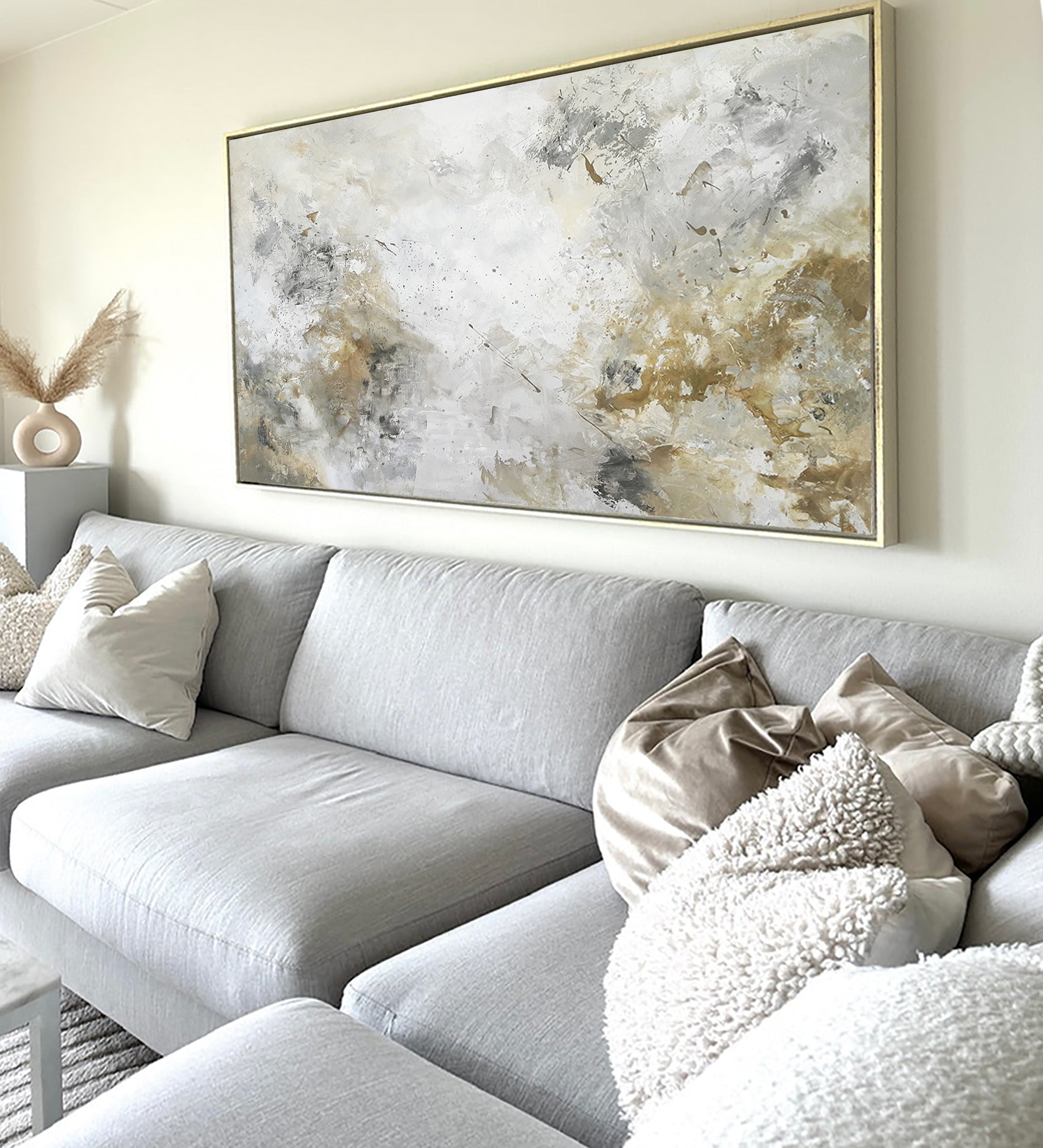 Mahira - Texturált felületű akril festmény (120x75cm) - MINIMAL COLLECTION