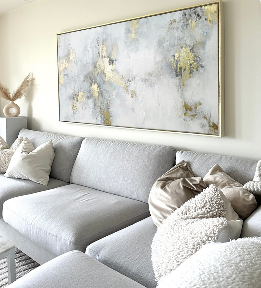 Chloe - Texturált, 3D felületű akril festmény (130x80cm) - MINIMAL COLLECTION -