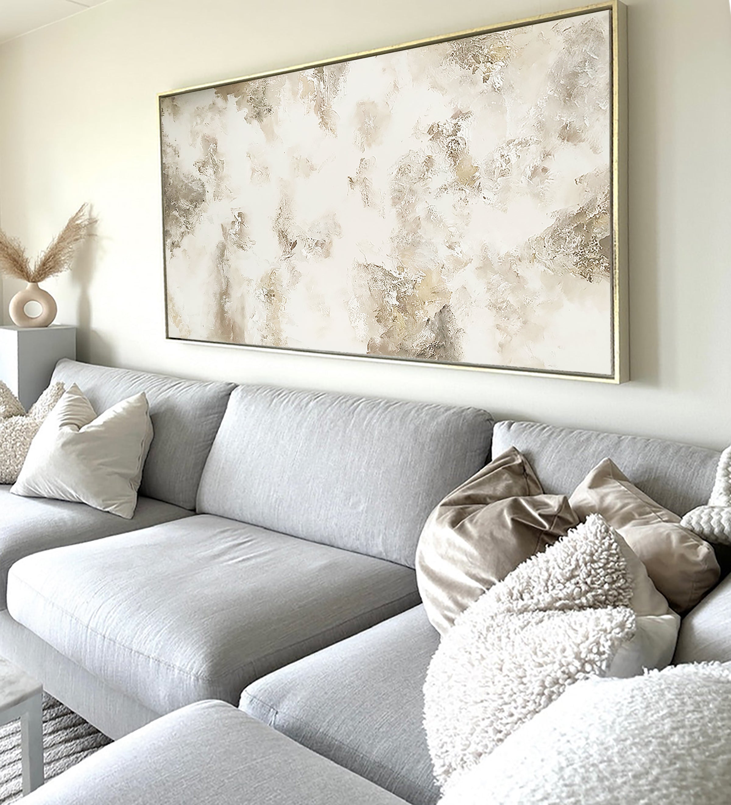 Maeve - Texturált, 3D felületű akril festmény (140x80cm) - MINIMAL COLLECTION