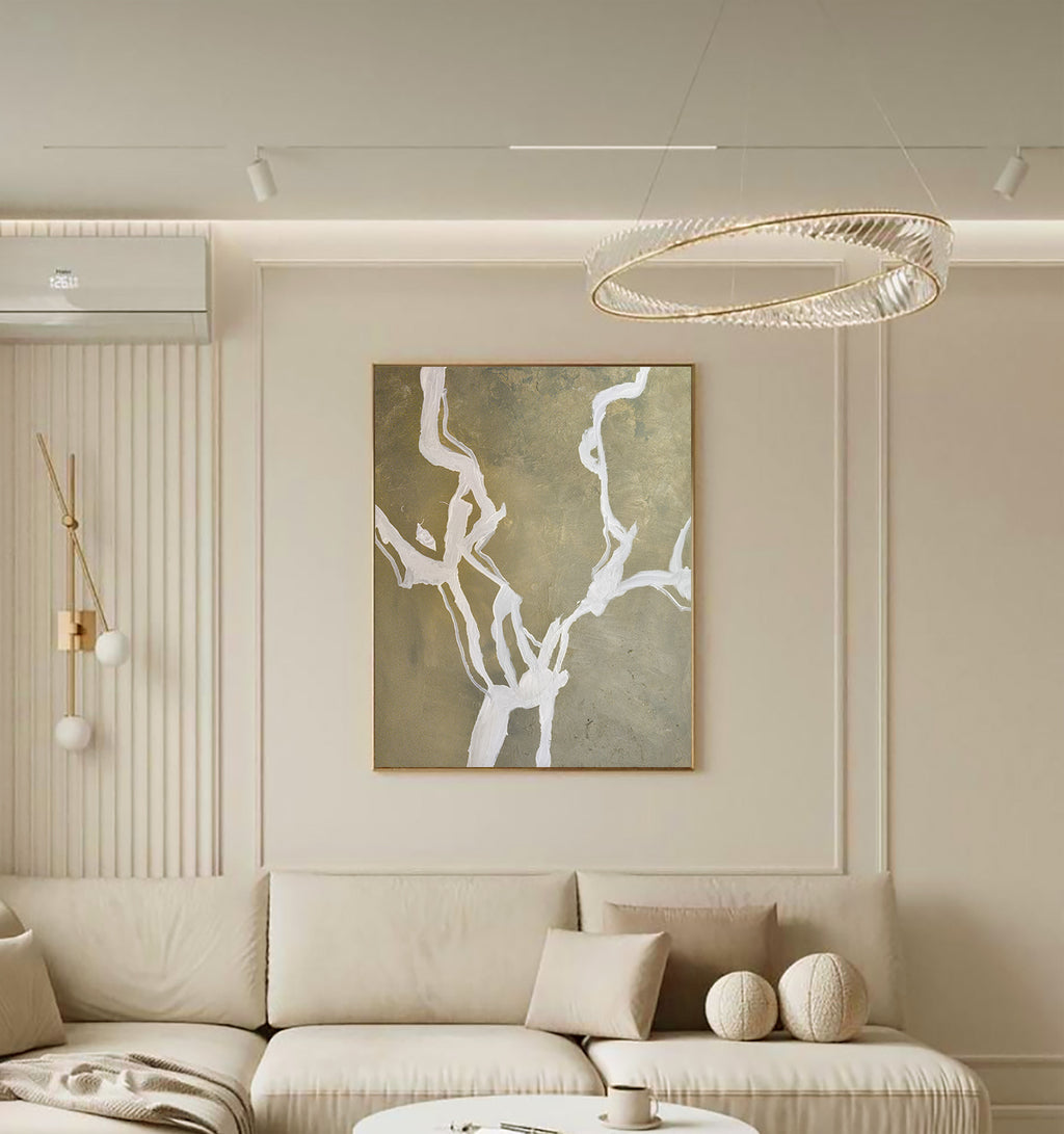 Sienna - Texturált, 3D felületű akril festmény (100x120cm) - SHAPE COLLECTION