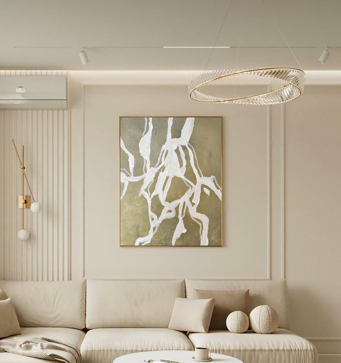 Sadie - Texturált, 3D felületű akril festmény (100x120cm) - SHAPE COLLECTION