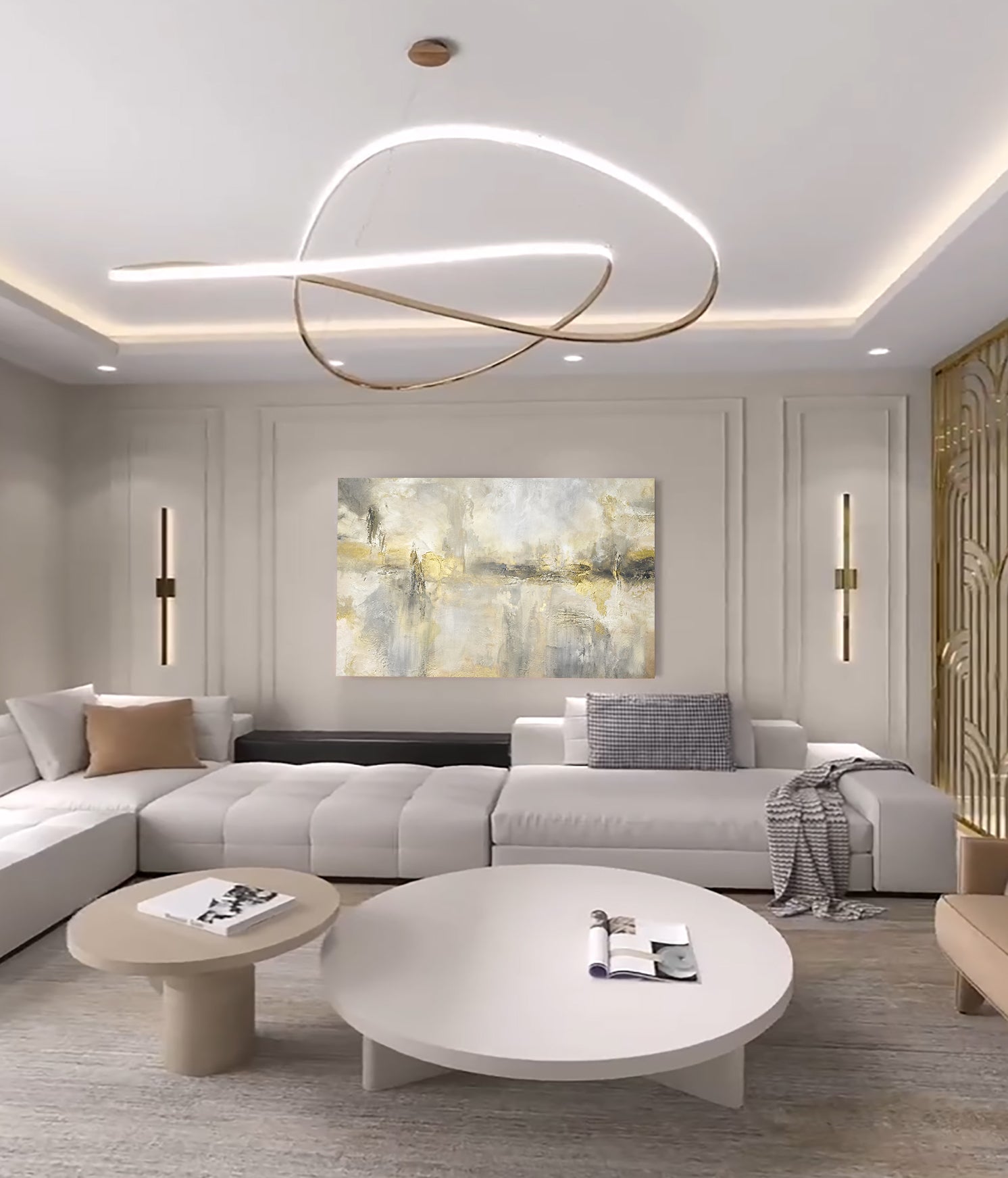 Marin - Texturált, 3D felületű akril festmény (130x80cm) - MINIMAL COLLECTION