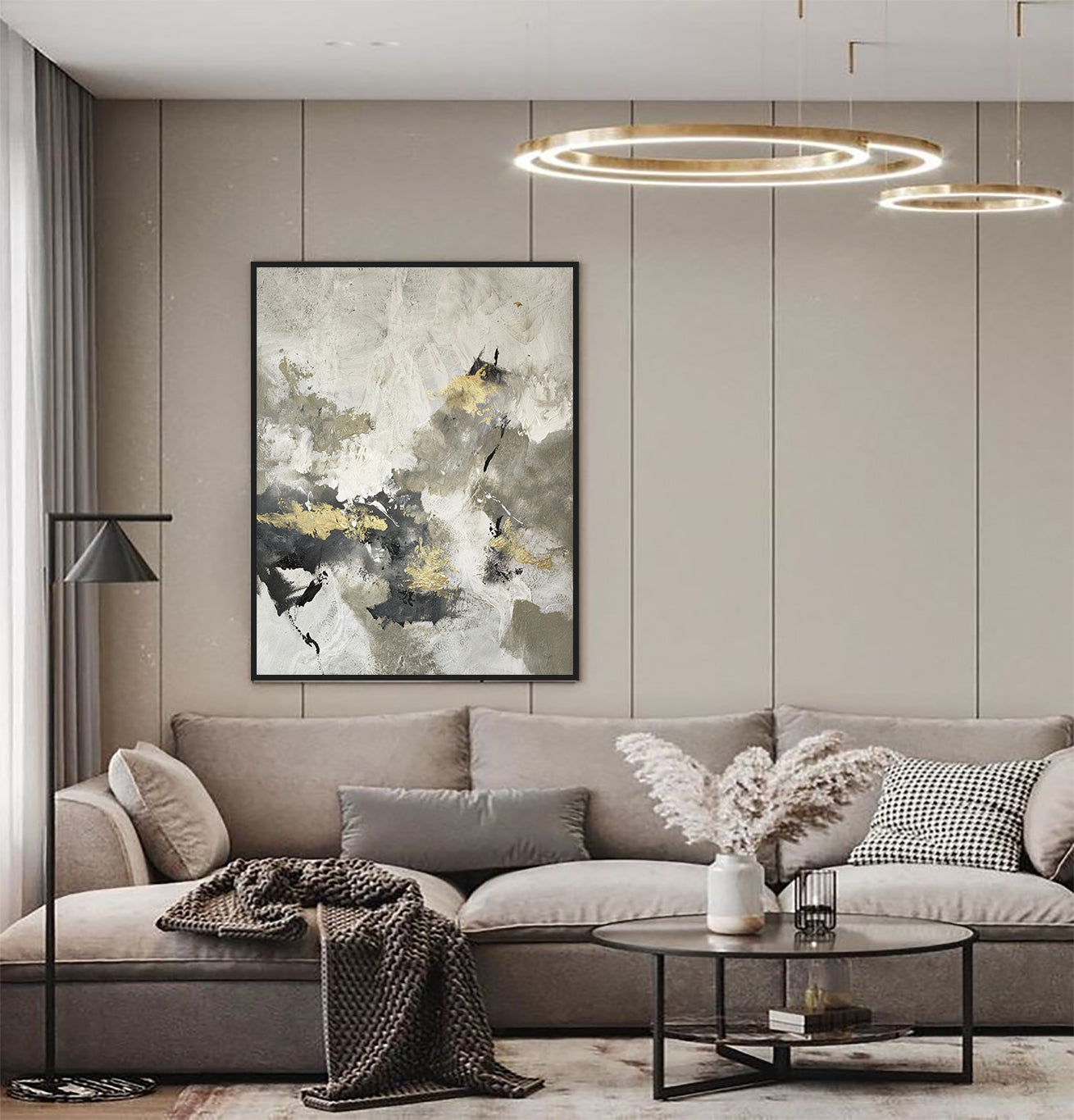 Sacha - Texturált akril festmény (110x140cm) - MINIMAL COLLECTION