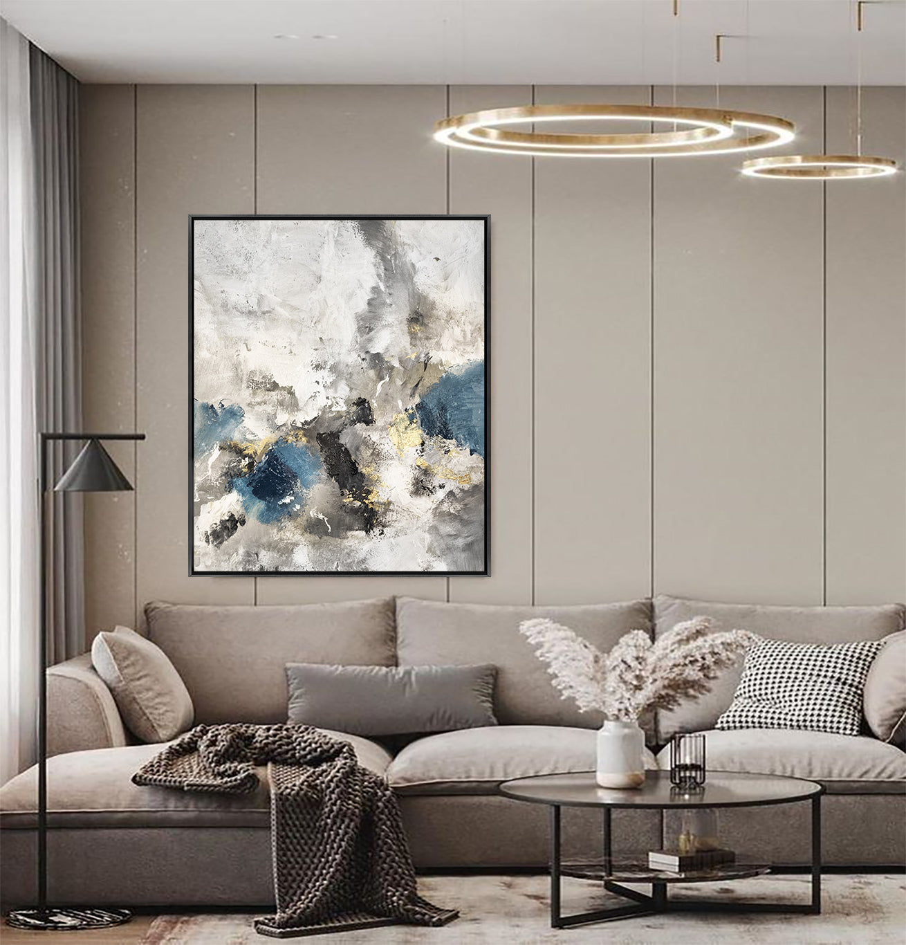 Selah - Texturált akril festmény (100x120cm) - MINIMAL COLLECTION