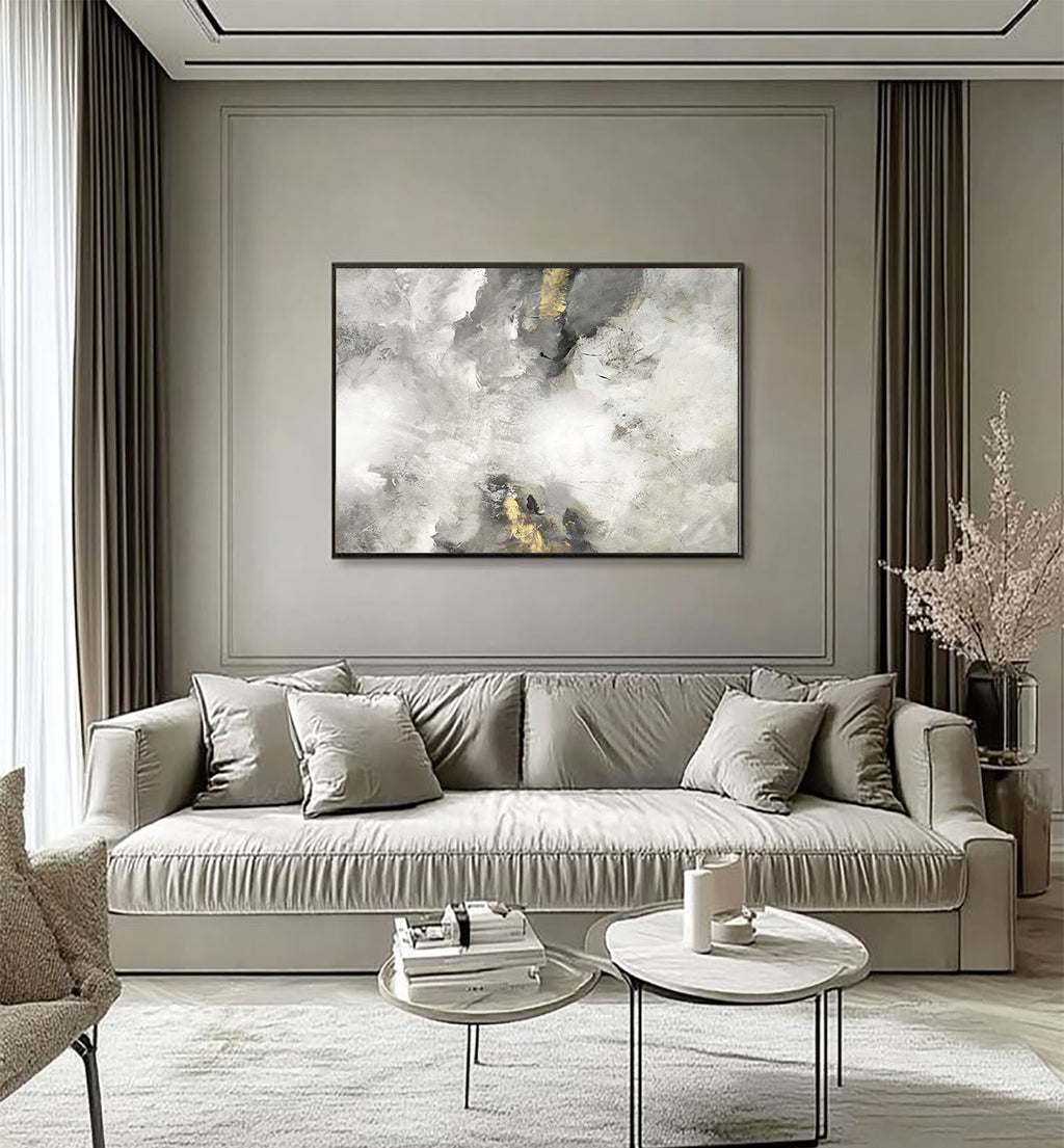 Kézzel készített 3D felületű akril festmény (100x80cm) - Mala - MINIMAL COLLECTION