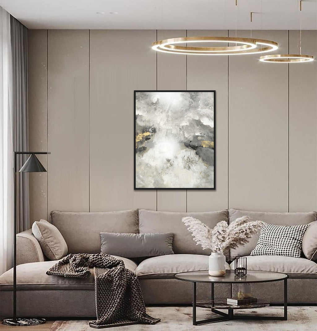 Kézzel készített 3D felületű akril festmény (100x80cm) - Mala - MINIMAL COLLECTION