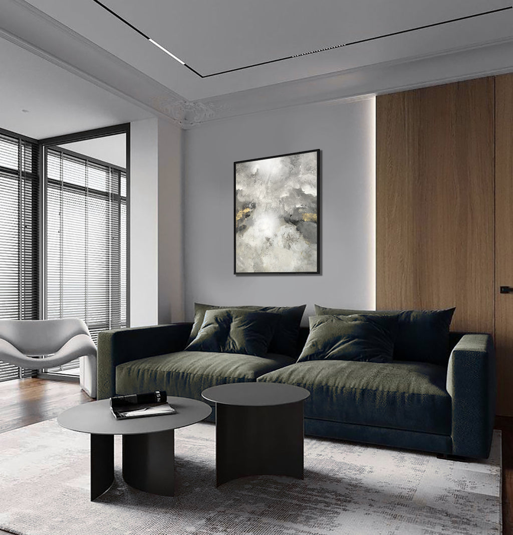 Kézzel készített 3D felületű akril festmény (100x80cm) - Mala - MINIMAL COLLECTION