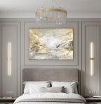 Sunlit Peace - Texturált, modern, absztrakt akril festmény (100x80cm) FOGLALVA