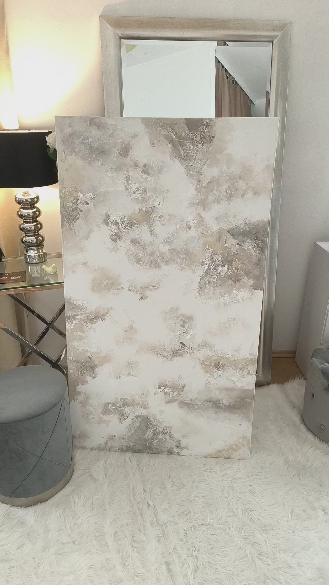 Maeve - Texturált, 3D felületű akril festmény (140x80cm) - MINIMAL COLLECTION